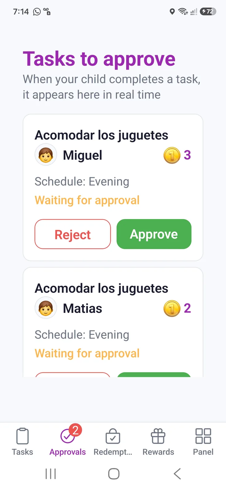 Guardian approvals